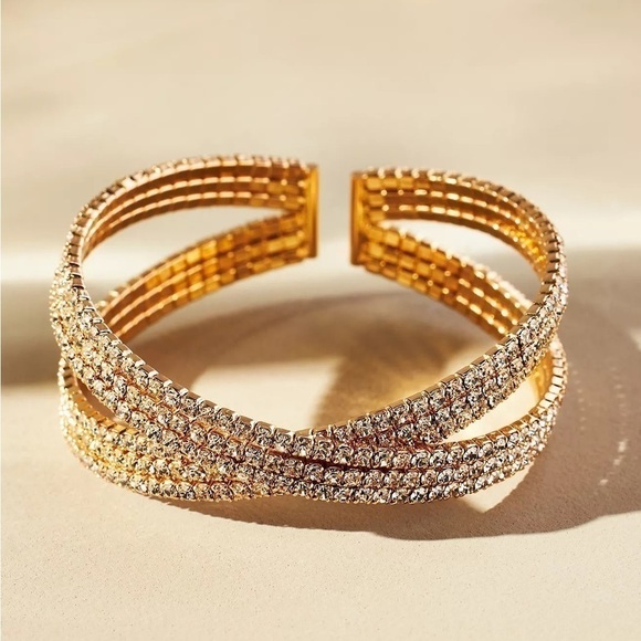 NWT Anthropologie Criss-Cross bracelet  Rare to Find, Sold out at Anthro… - Picture 1 of 4
